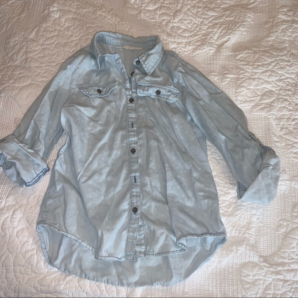 ❤️3/$10❤️ Copper Key S girls button up shirt